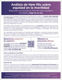 Thumbnail image of the Spanish version of the Mobility Equity fact sheet