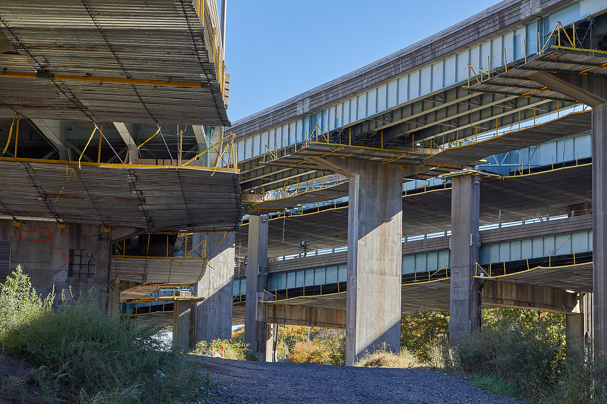 An image of construction occurring on the Mixmaster.